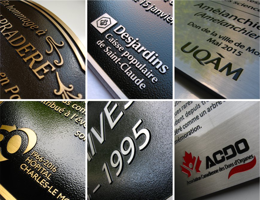 2 Plaque hommage honorifique et reconnaissance Enseignes Dumas