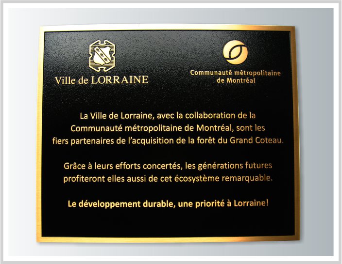 Plaque Commemorative Inauguration Bronze 2