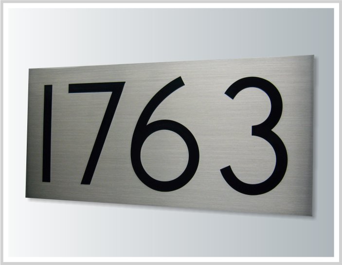 HASWARE Numéro de maison flottant 6 pouces Numéros de porte élégants Plaque alphabet Numéros d'adresse du domicile de la rue 15 cm 3, Doré 