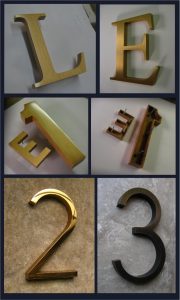 Lettres Architecturales En Bronze