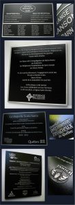 Plaque Commémorative Aluminium Entreprise Association 2