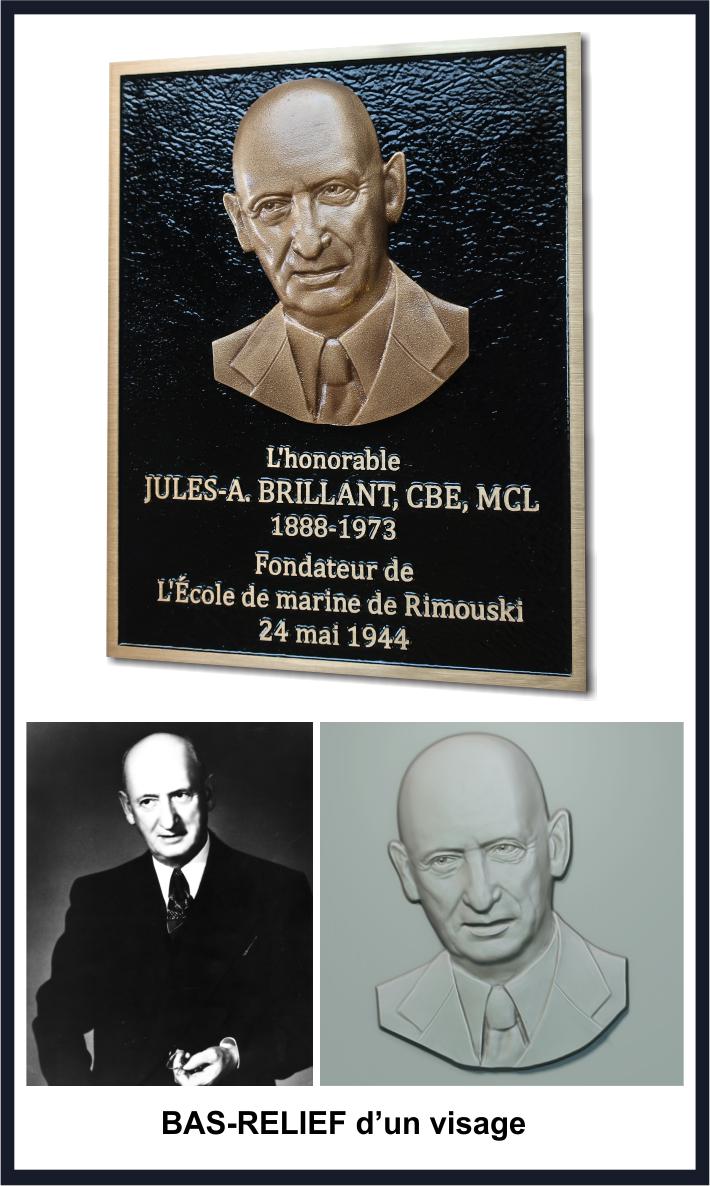 Bas Relief En Bronze