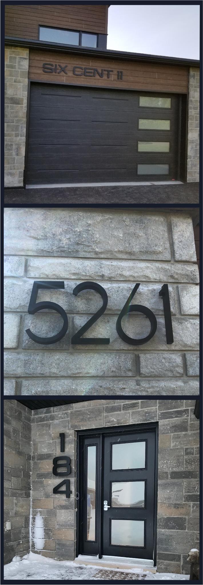 Photos de la clientèle chiffre numéro de porte pour maison Installation