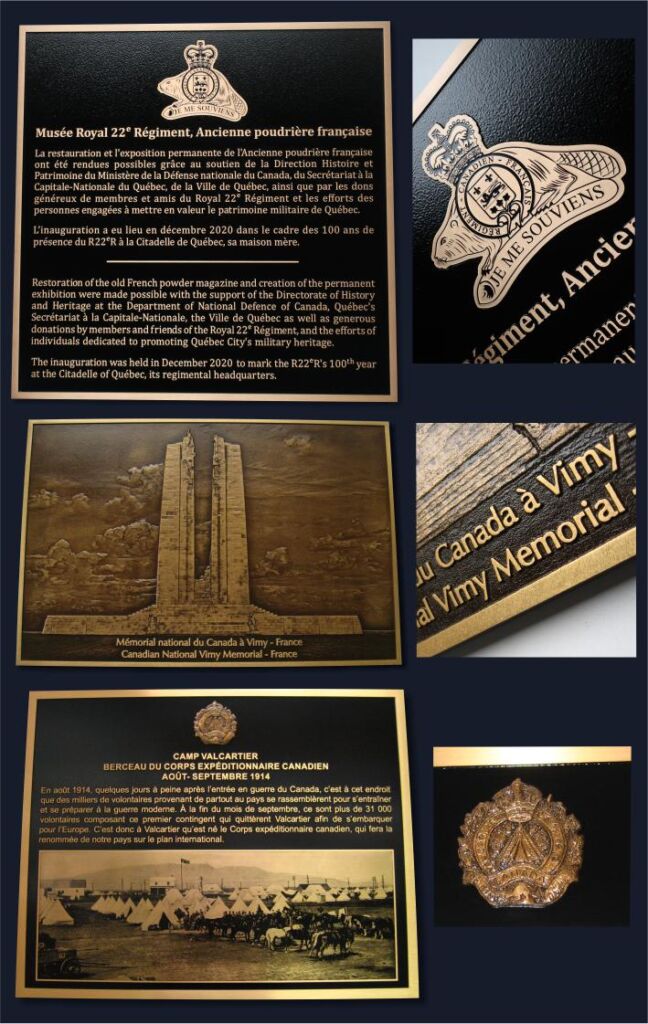 Plaque commémorative sélection en reconnaissance Plaques Dumas