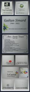 Plaque Hommage Aluminium 1