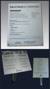 Plaque Commemorative Aluminium 1na