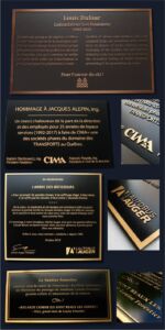 Plaque Honorifique Bronze 1