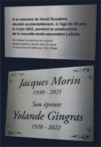 Plaque Funeraire Gravee C