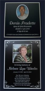 Plaque Funeraire Photo Ceramique Porcelaine