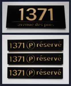 Plaque Adresse Perforé