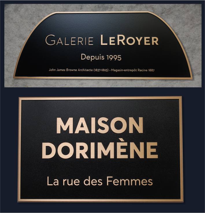 Enseigne Laiton Et Bronze