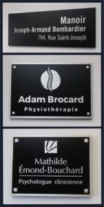 Enseignes En Aluminium Relief Ac