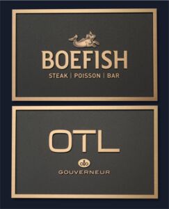 Plaque Bronze Hôtel Gouverneur